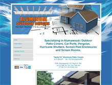 Tablet Screenshot of aluminumoutdoordesigns.com